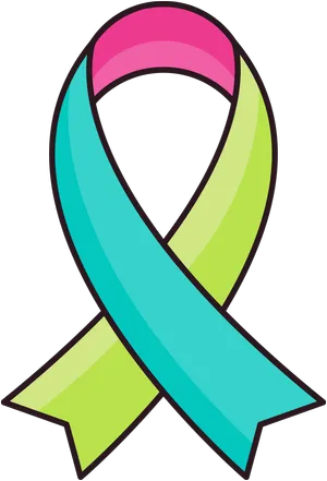 Metastatic breast cancer awareness ribbon